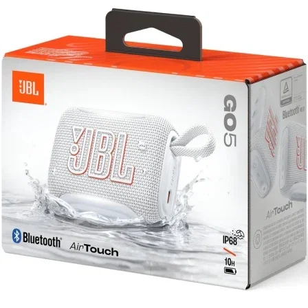 JBL GO 5 Altavoz Bluetooth Portátil 4.8W IP68 Blanco JBLGO5WHT JBL GO 5 Altavoz Bluetooth Portátil 4.8W IP68 Blanco JBLGO5WHT